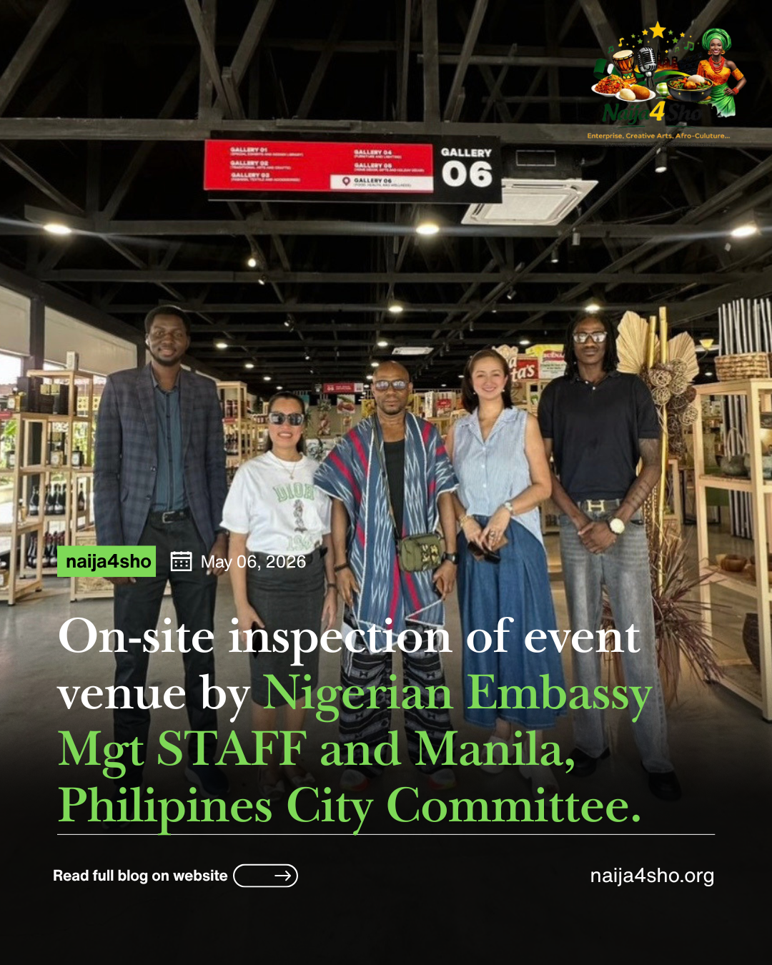 On-Site Inspection of Event Venue by Nigerian Embassy Management Staff and Manila City Committee